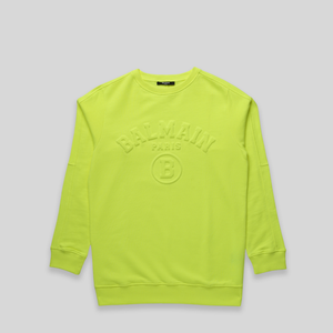 Balmain Kids Embossed Logo Crewneck Sweatshirt