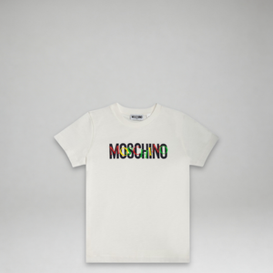 Moschino Kids Multicolor Double Logo T-Shirt