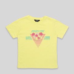 Balmain Kids Palm Tree Logo T-Shirt