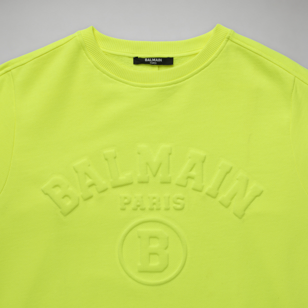 Balmain Kids Embossed Logo Crewneck Sweatshirt