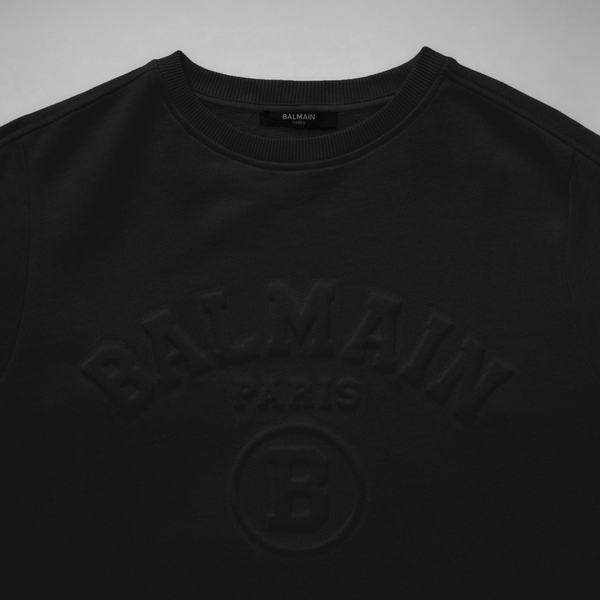 Balmain Kids Embossed Logo Crewneck Sweatshirt