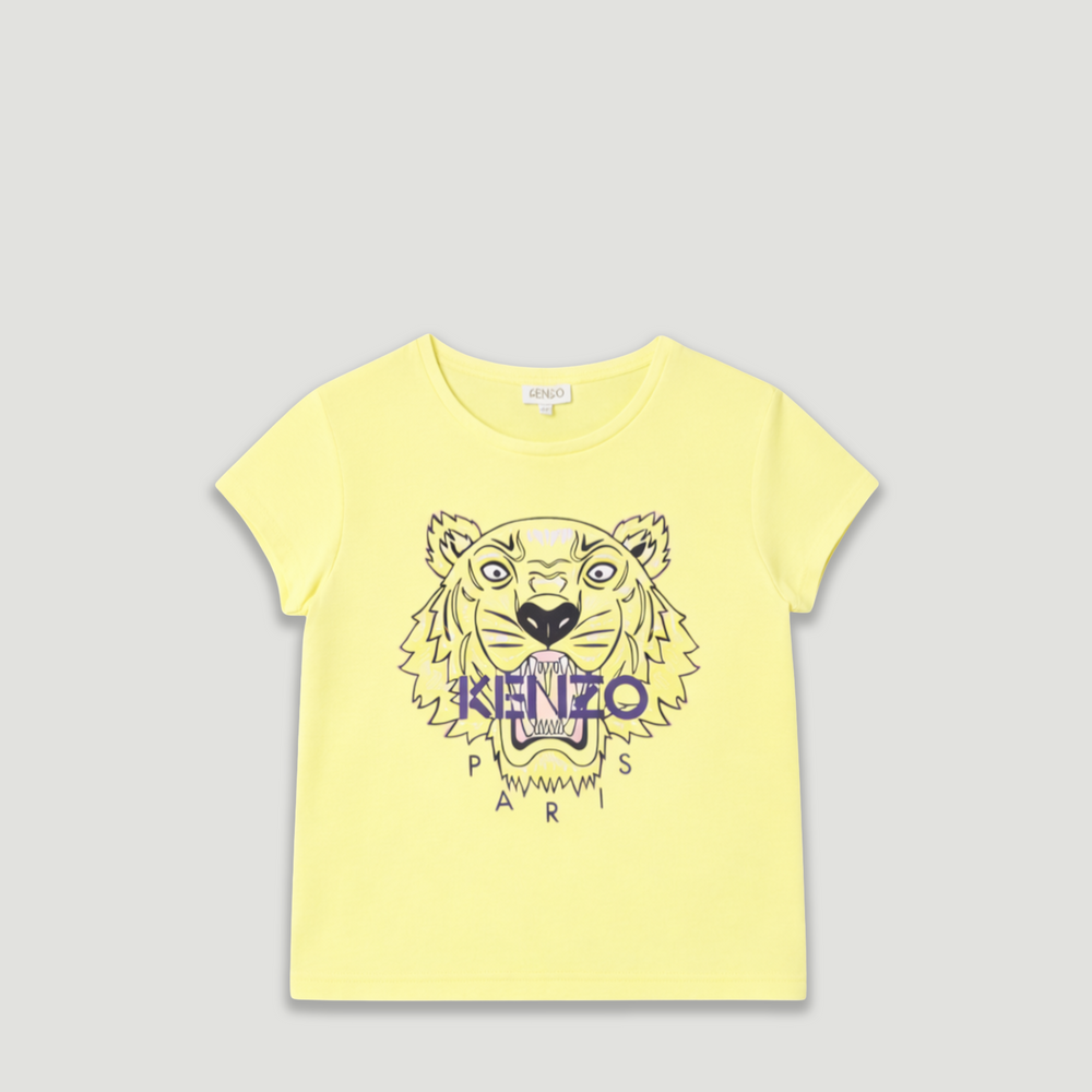 Kenzo Kids Girl's Tiger Logo T-Shirt