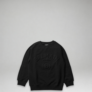 Balmain Kids Embossed Logo Crewneck Sweatshirt
