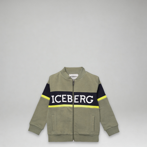 Iceberg Kids Toddler's Full-Zip Panel Logo Fleece Track Jacket