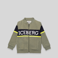 Iceberg Kids Toddler's Full-Zip Panel Logo Fleece Track Jacket