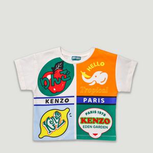 Kenzo Kids Girl's Label Artworks T-Shirt