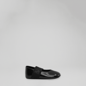 Balmain Kids Toddler Girl's Strap Logo Crib Shoes