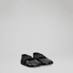 Balmain Kids Toddler Girl's Strap Logo Crib Shoes