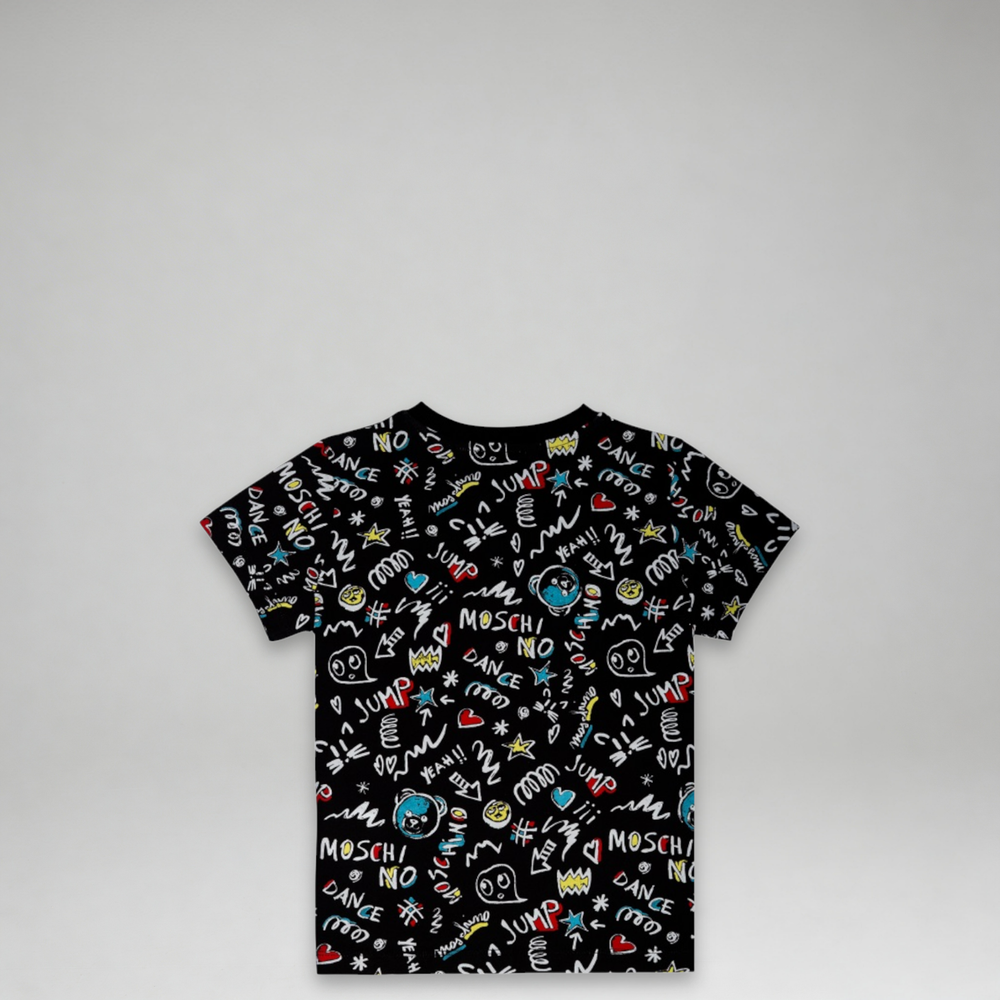 Moschino Kids Doodle Art T-Shirt