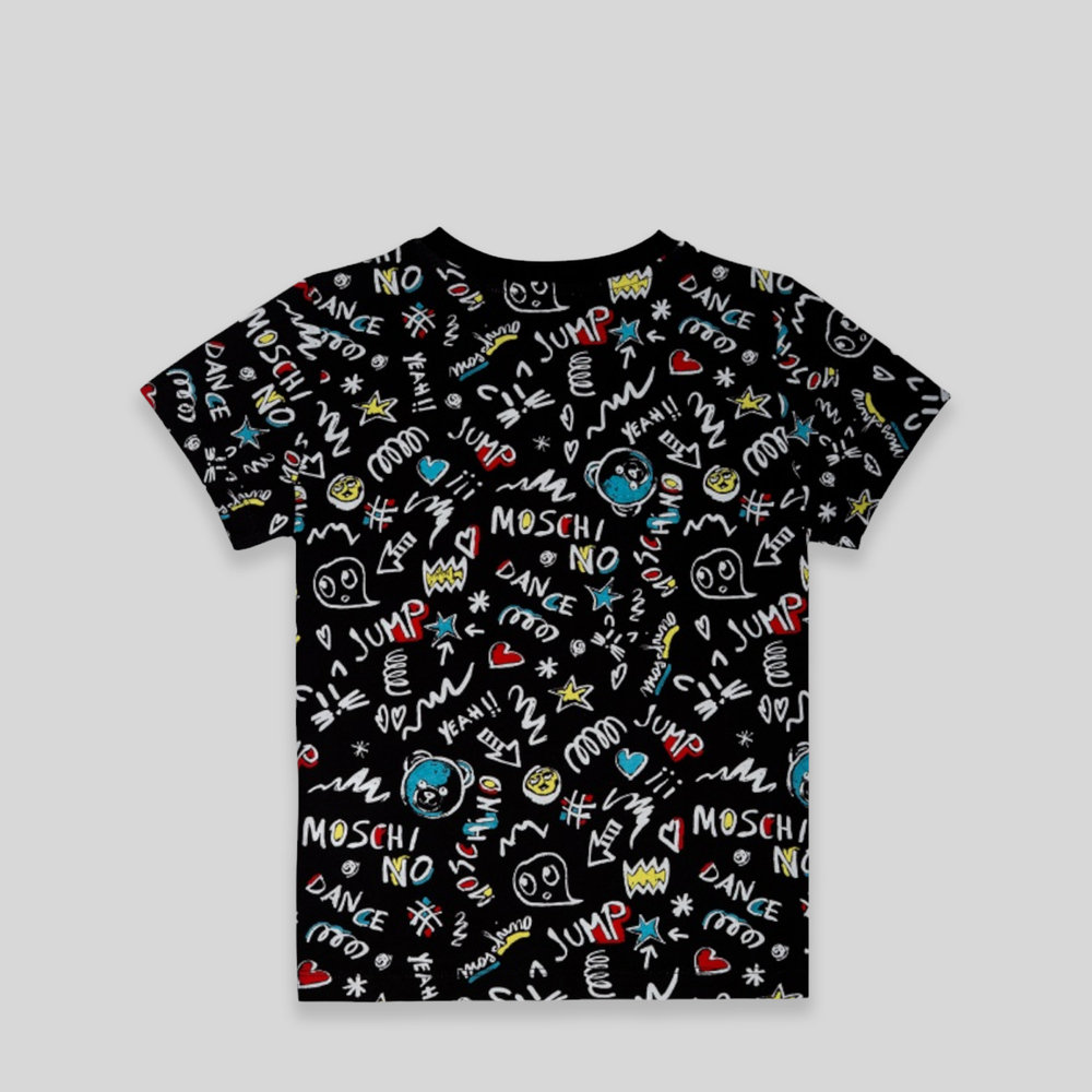Moschino Kids Doodle Art T-Shirt