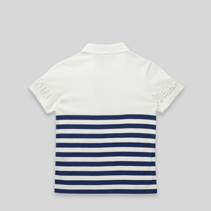 Balmain Kids Striped Logo Polo