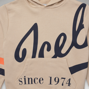 Iceberg Kids Script Logo Hoodie Sweatshirt