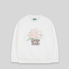 Kenzo Kids Girl's Peony Flower Logo Sweatshirt