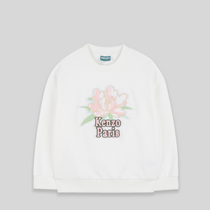 Kenzo Kids Girl's Peony Flower Logo Sweatshirt