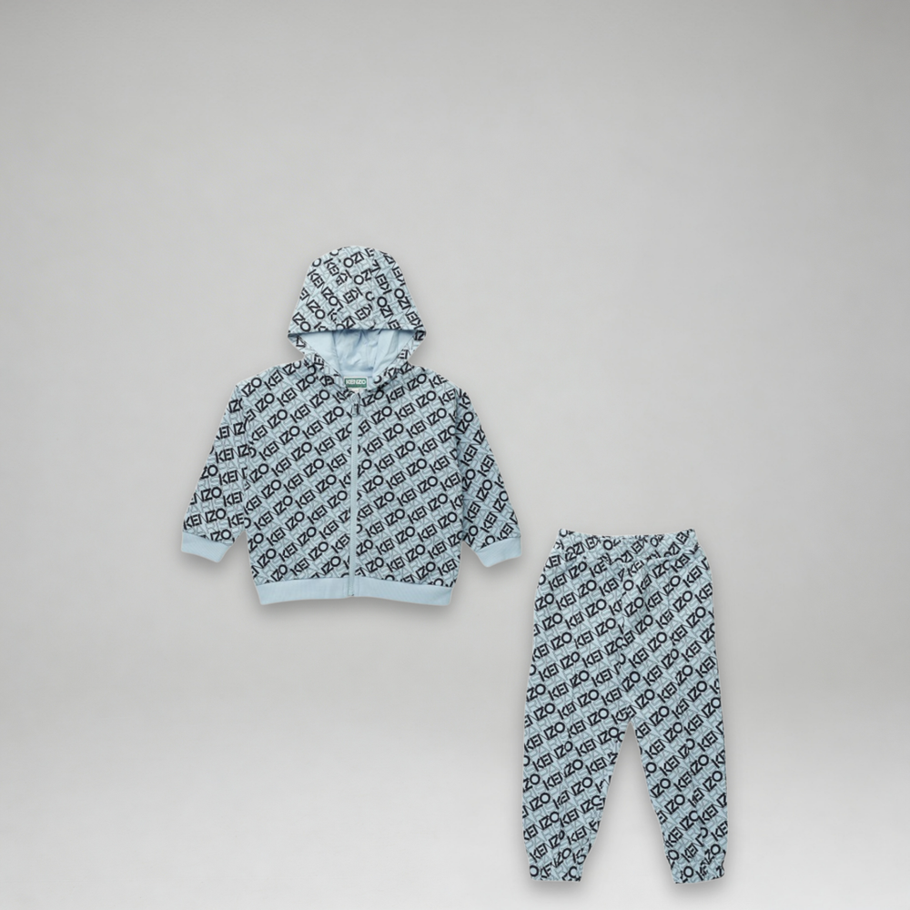 Kenzo Kids Toddler's All Over Print Logo Sweatsuit