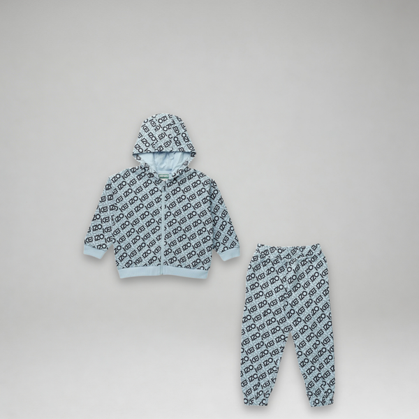 Kenzo Kids Toddler's All Over Print Logo Sweatsuit