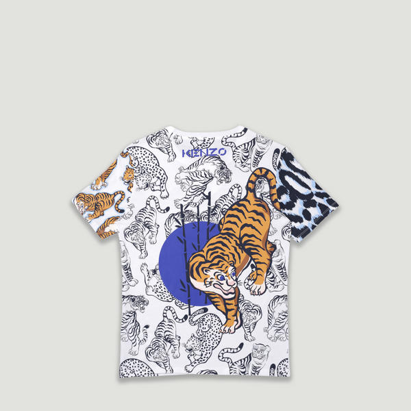 Kenzo Kids All Over Tiger Print T-Shirt