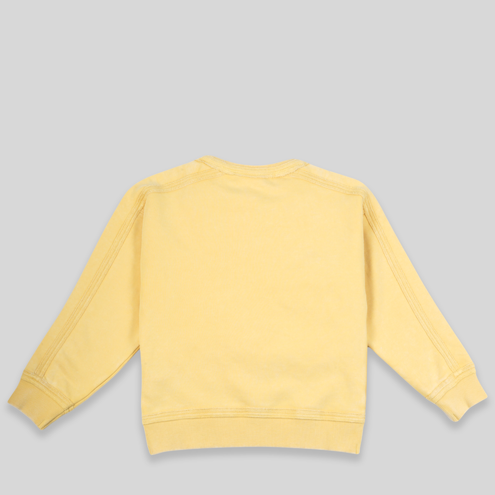 Hugo by Hugo Boss Kids Embossed/Debossed Block Logo Crew Neck Sweatshirt