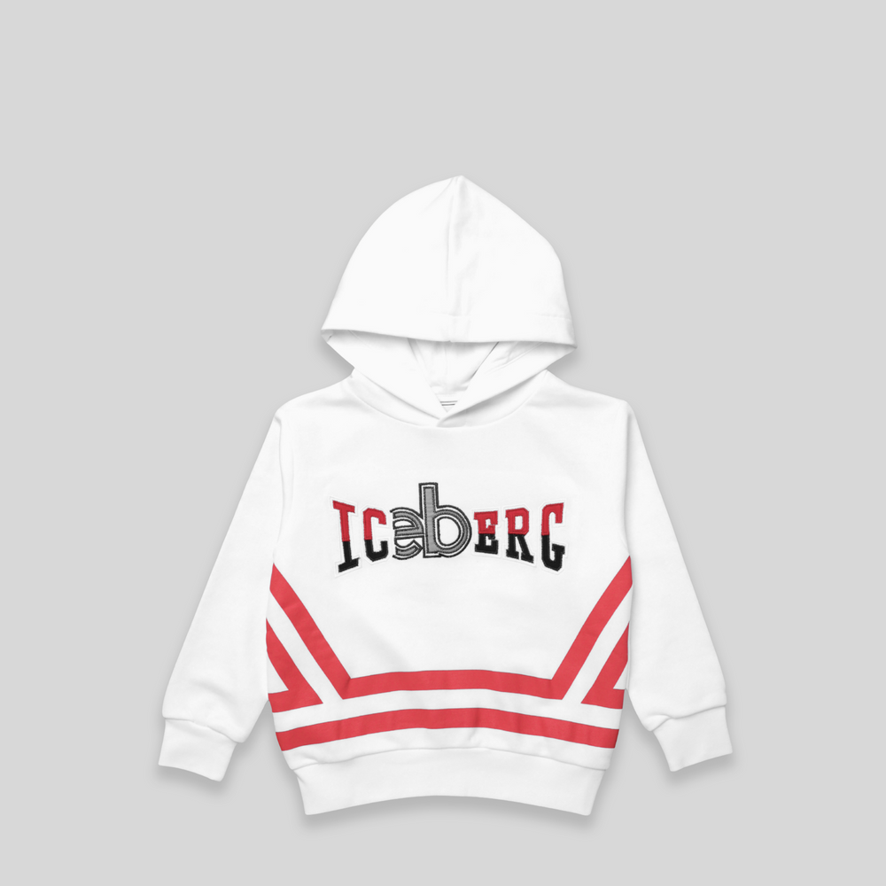Iceberg Kids Embroidered Logo Hoodie Sweatshirt