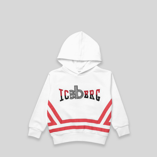 Iceberg Kids Embroidered Logo Hoodie Sweatshirt