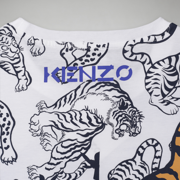 Kenzo Kids All Over Tiger Print T-Shirt