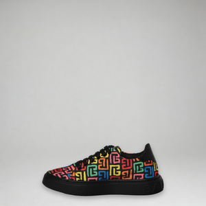 Balmain Kids Monogram Logo Sneakers