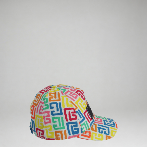 Balmain Kids Monogram Logo Baseball Cap