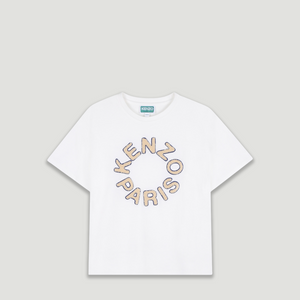 KENZO Kids Chenille Logo Embroidered T-Shirt