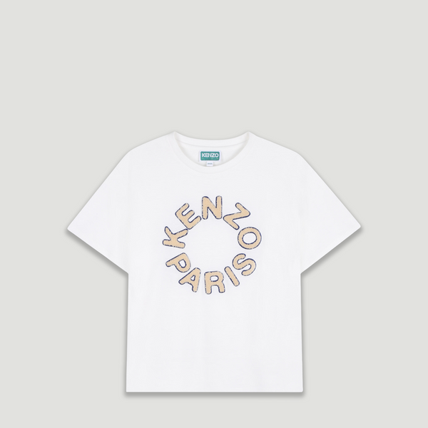 KENZO Kids Chenille Logo Embroidered T-Shirt