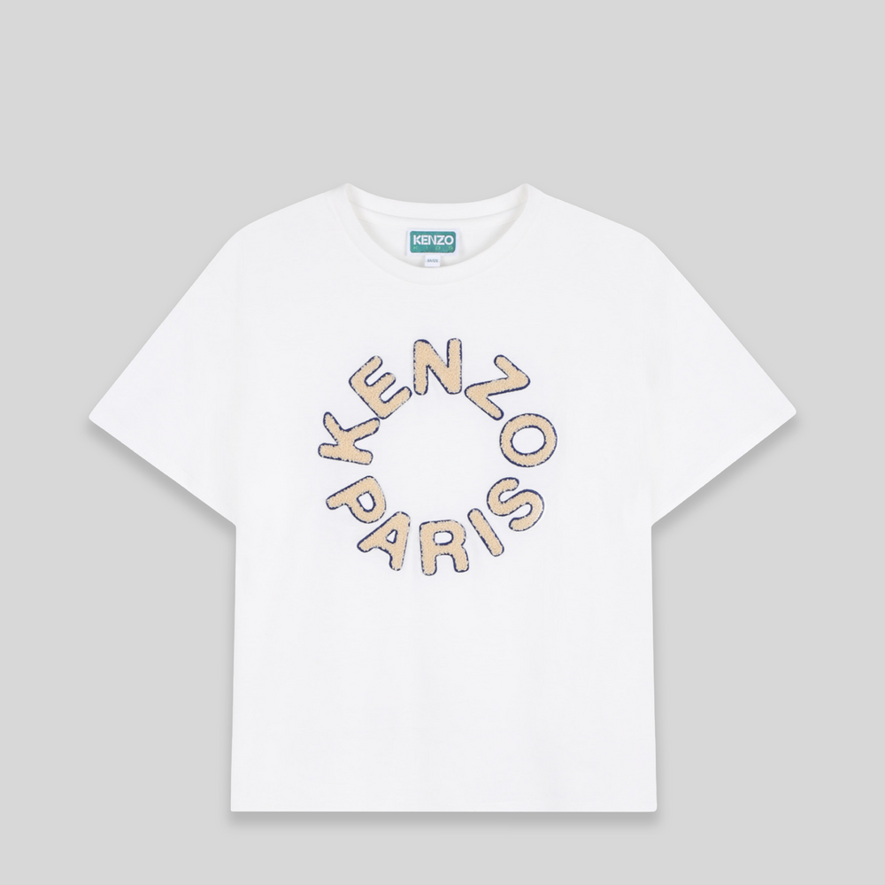 KENZO Kids Chenille Logo Embroidered T-Shirt