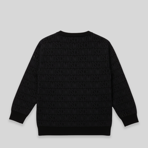 Moschino Kids Jacquard Monogram Crewneck Sweatshirt