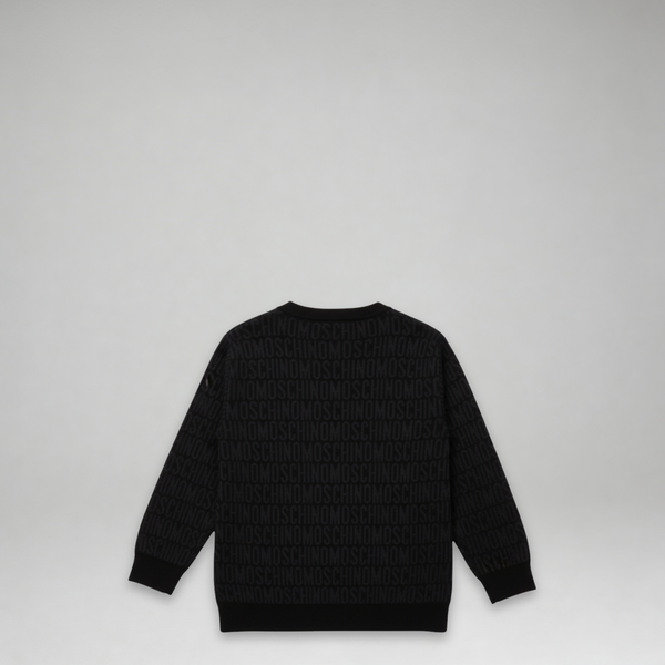 Moschino Kids Jacquard Monogram Crewneck Sweatshirt