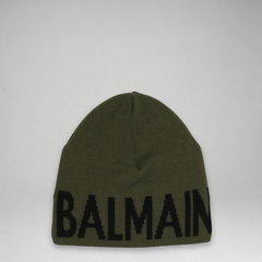 Balmain Kid's Logo Knit Beanie