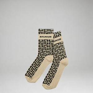Balmain Kids Logo Print Socks