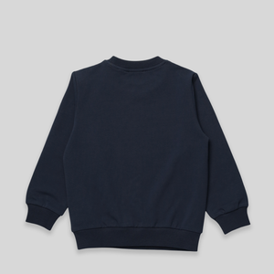 Moschino Kid's Classic Text Logo Crewneck Sweatshirt