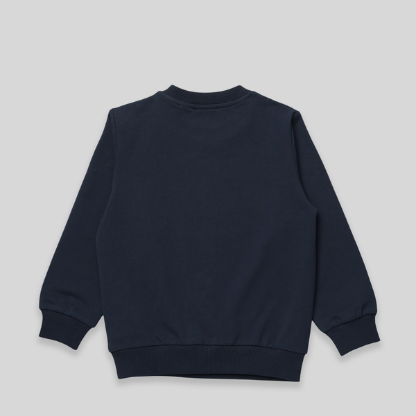 Moschino Kid's Classic Text Logo Crewneck Sweatshirt