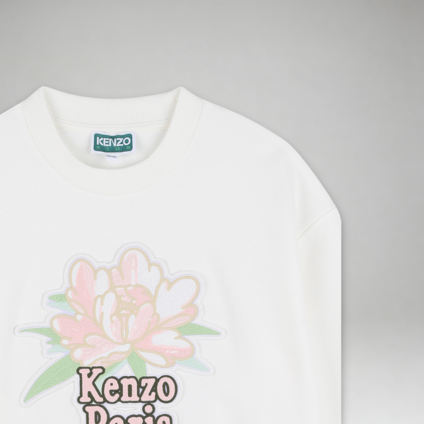 Kenzo Kids Girl's Peony Flower Logo Sweatshirt