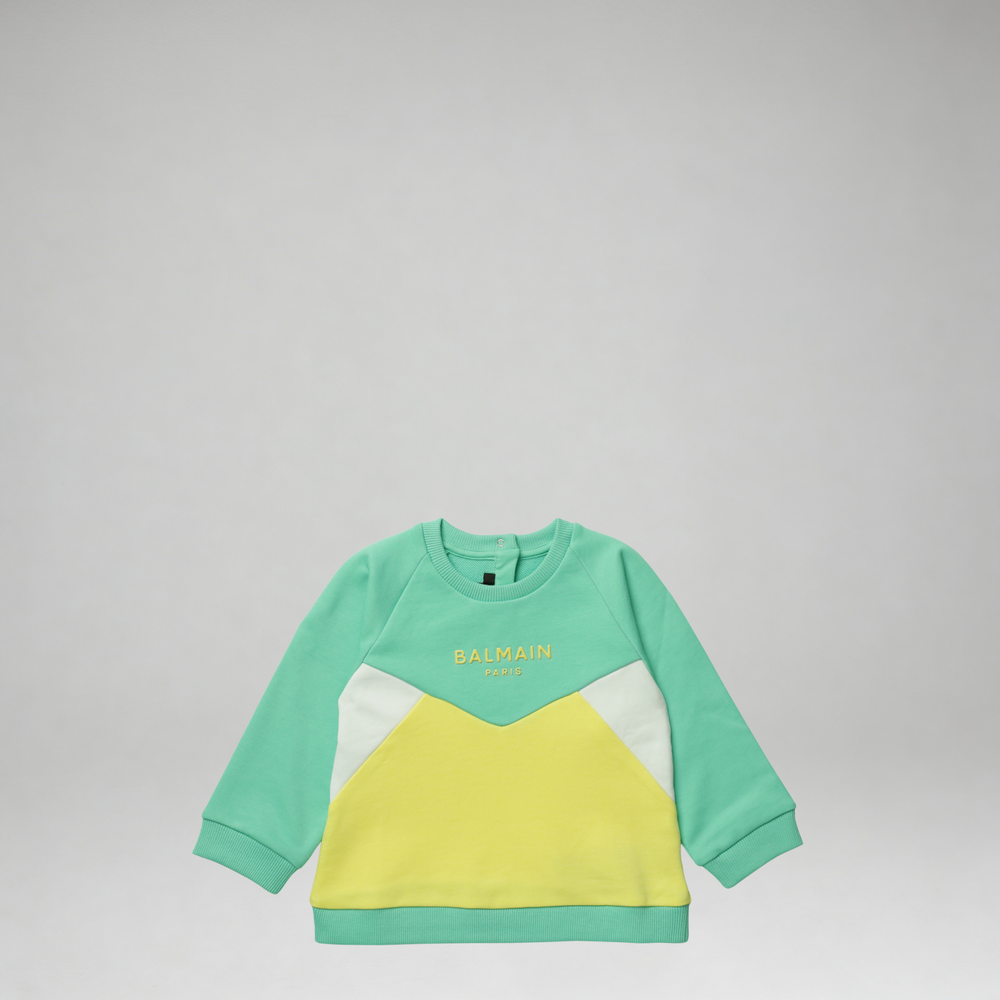 Balmain Kids Toddler's Color Block Sweatshirt
