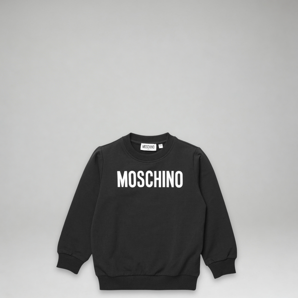 Moschino Kid's Classic Text Logo Crewneck Sweatshirt