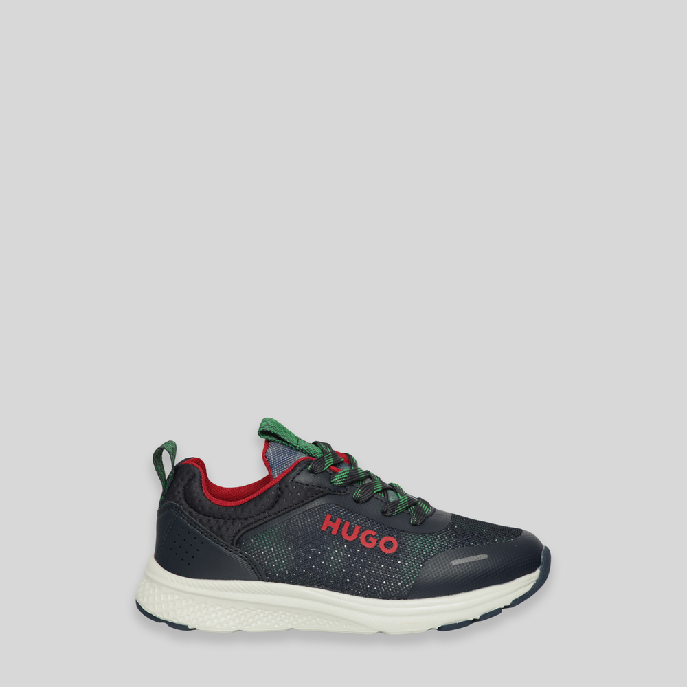 Hugo by Hugo Boss Kids Color Print Logo Sneakers