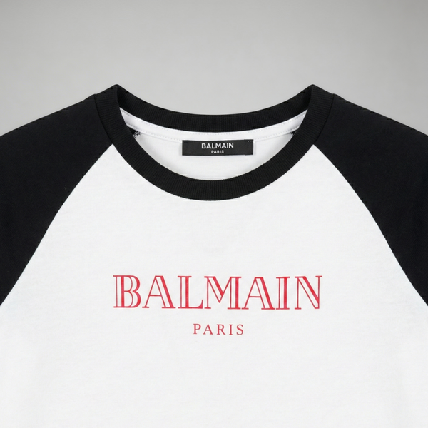 Balmain Kids Raglan Jersey Long-Sleeve T-Shirt
