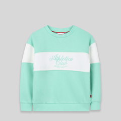 Hugo Kids 'Athletics Club' Color-Block Sweatshirt