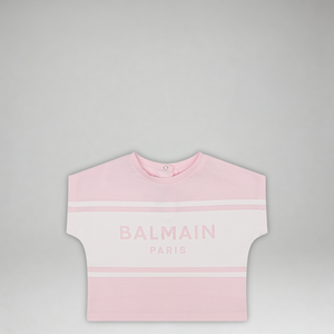 Balmain Kids Toddler's Chest Panel Cropped T-Shirt