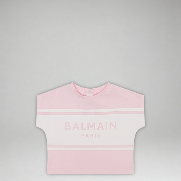 Balmain Kids Toddler's Chest Panel Cropped T-Shirt