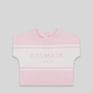 Balmain Kids Toddler's Chest Panel Cropped T-Shirt