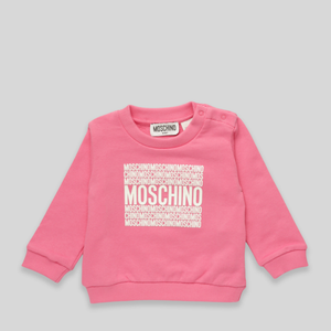 Moschino Kids Toddler's Square Text Logo Crewneck Sweatshirt