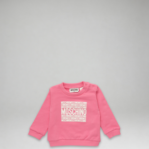 Moschino Kids Toddler's Square Text Logo Crewneck Sweatshirt