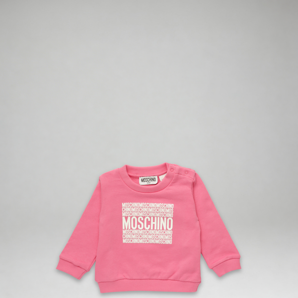 Moschino Kids Toddler's Square Text Logo Crewneck Sweatshirt