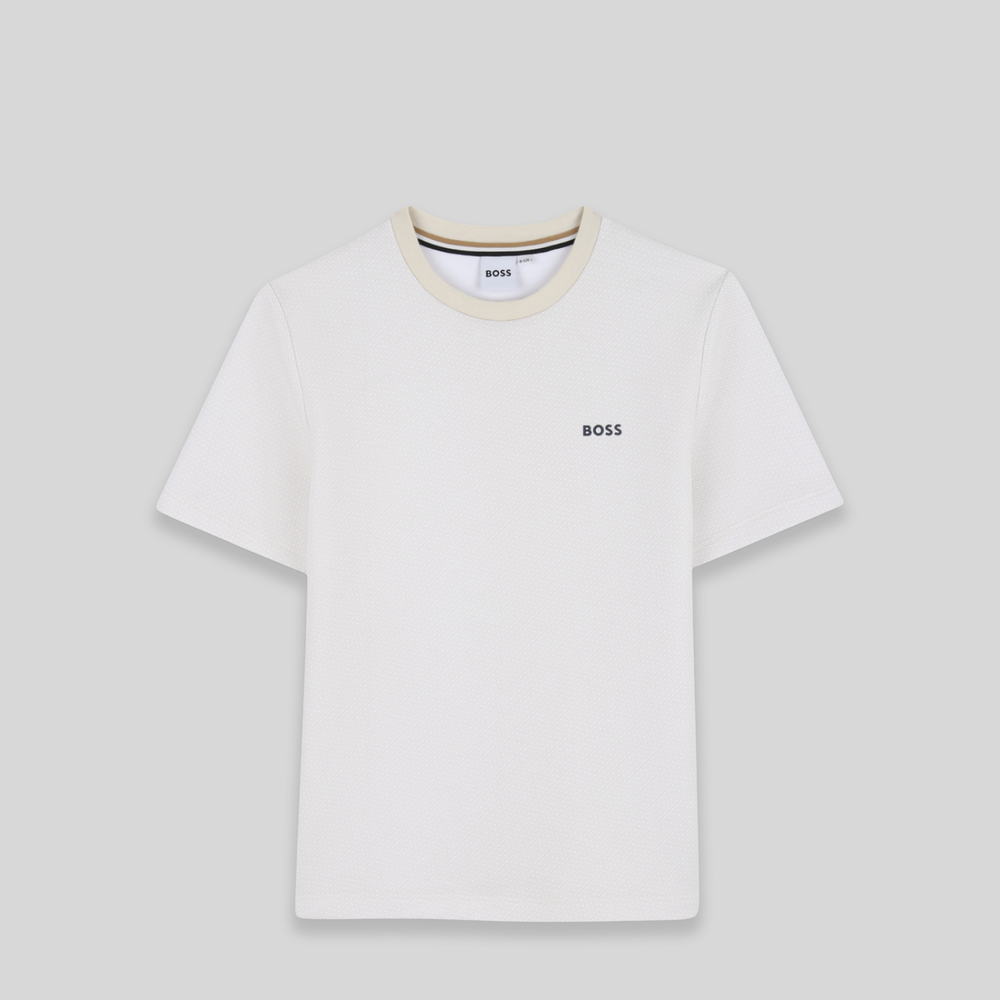 Hugo Boss Kids Micro Monogram Logo T-Shirt