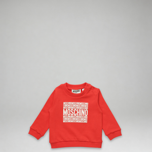 Moschino Kids Toddler's Square Text Logo Crewneck Sweatshirt